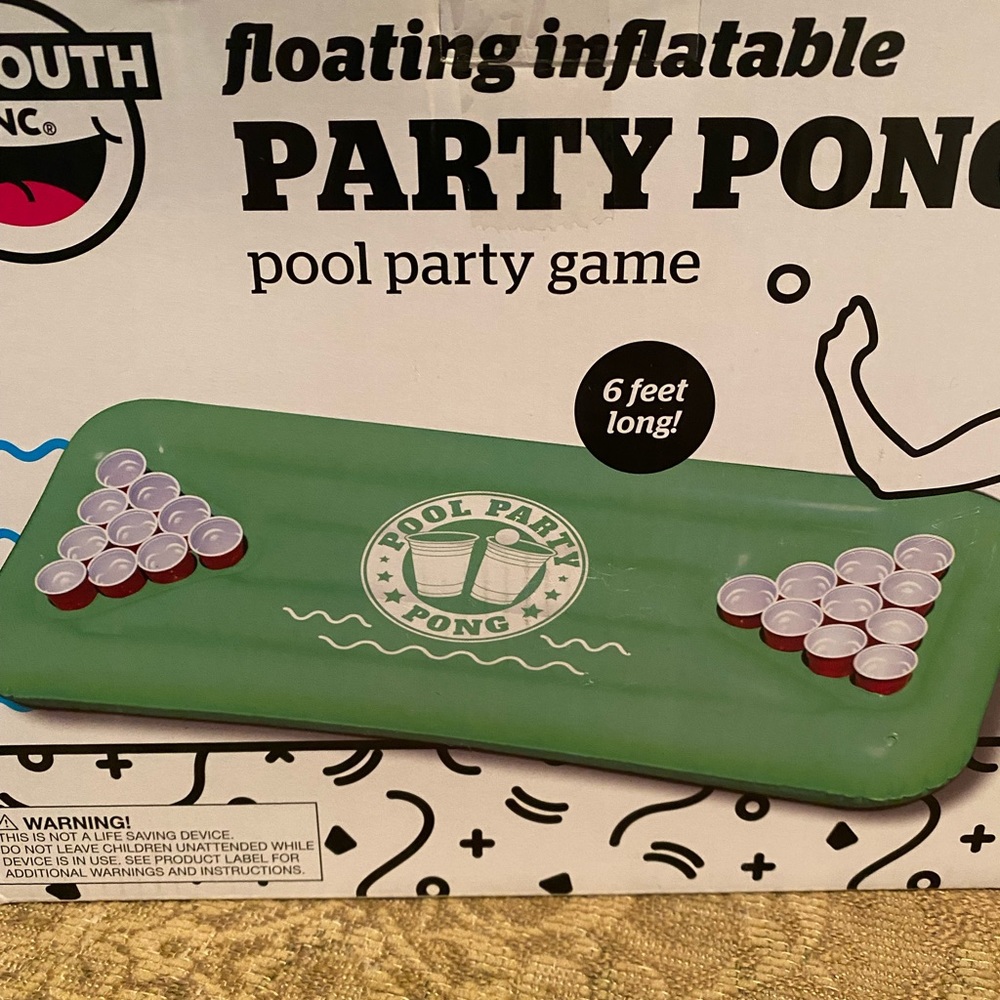 Floating Inflatable Party Pong Pool Game NIB - Picture 3 of 3